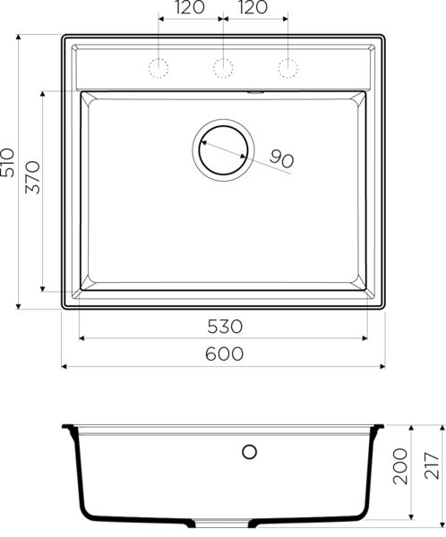 Кухонная мойка Omoikiri Daisen 4993619 карамель