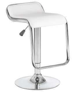 Барный стул Dobrin 3021-LM CRACK,  цвет сиденья белый, цвет основания хром