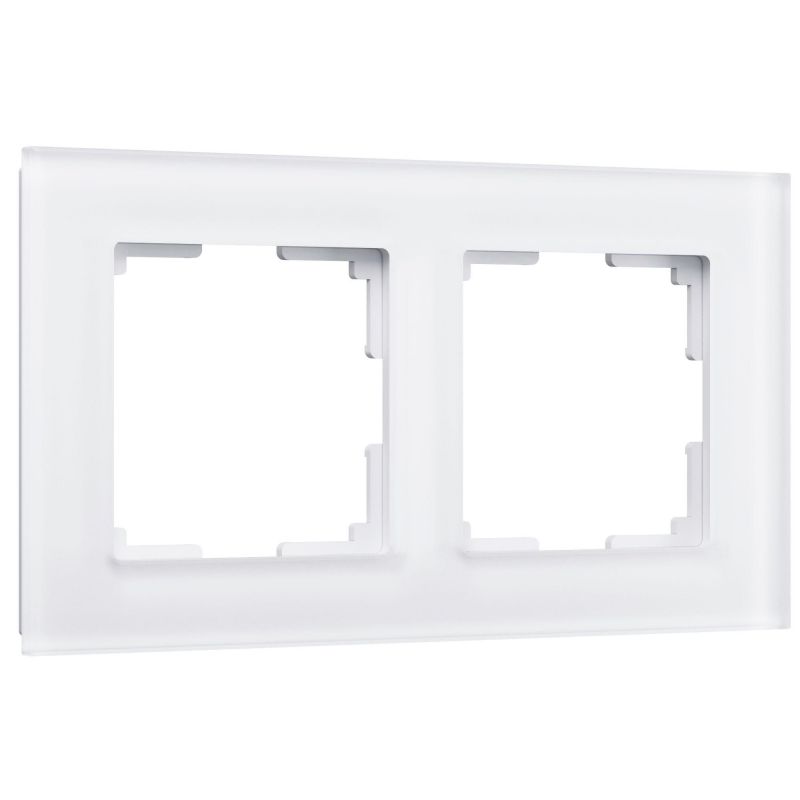 Рамка на 2 поста (белый матовый) Werkel W0021105 фото 1
