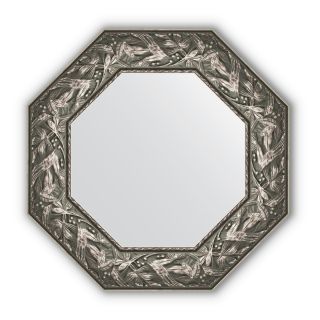Зеркало в багетной раме Evoform Octagon BY 3832 византия серебро