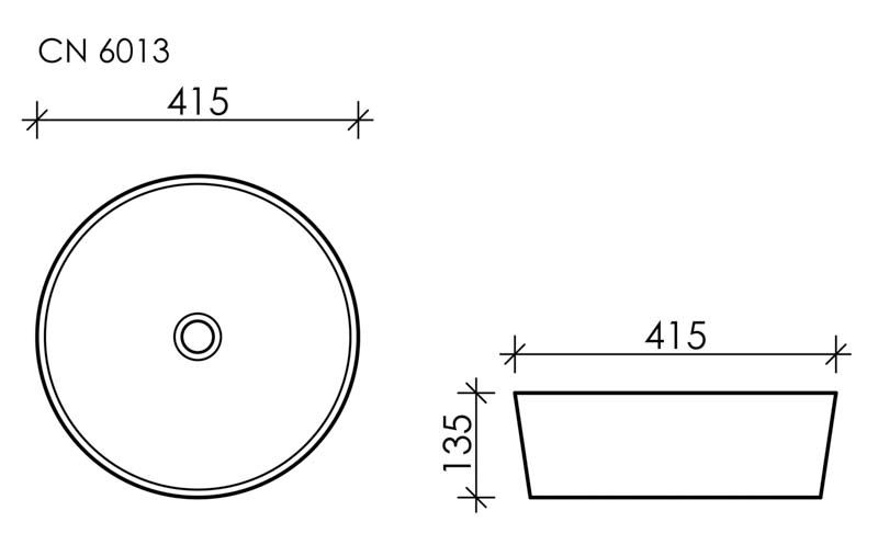 Раковина-чаша круглая Ceramica Nova Element CN6013 Ø42