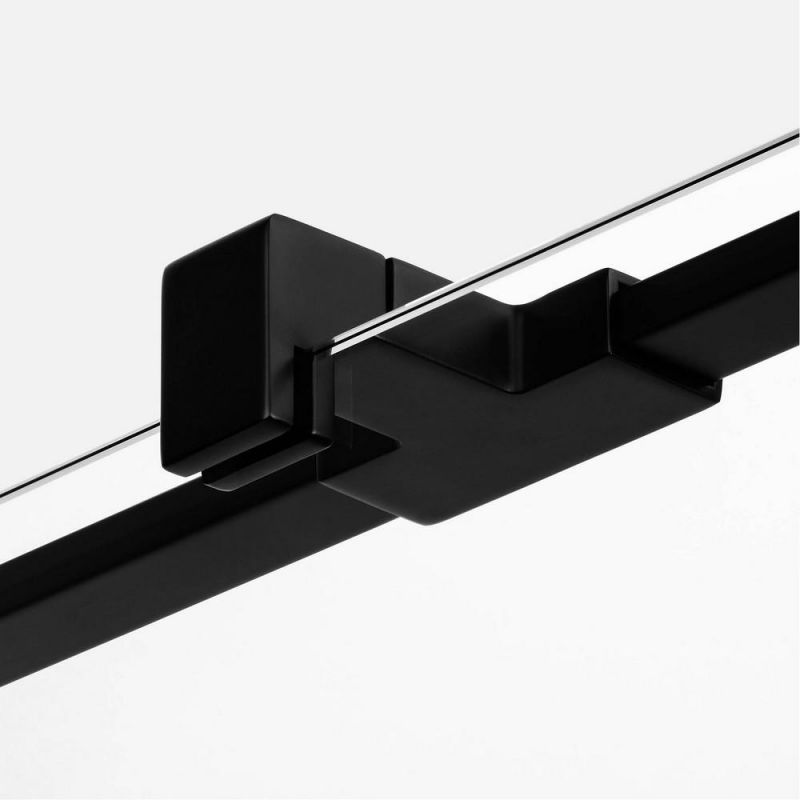 Душевая перегородка New Trendy AVEXA BLACK 120 EXK-2053, профиль черный матовый, стекло прозрачное фото 4