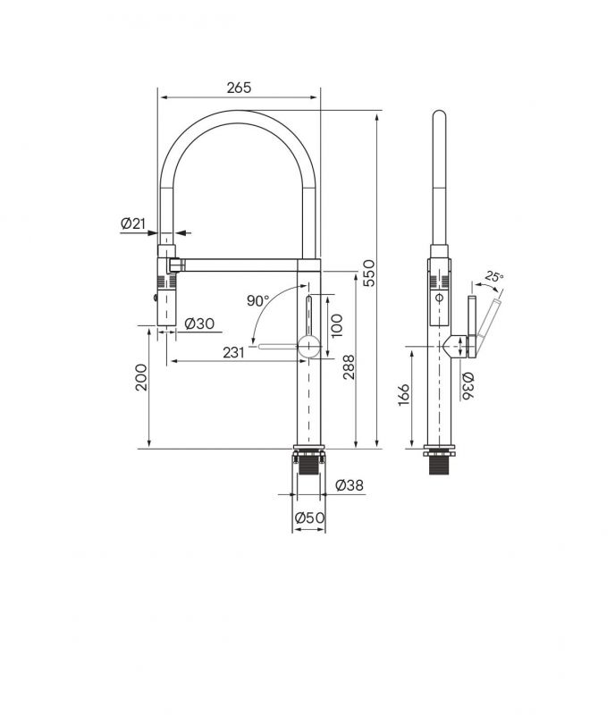 Смеситель для кухни Paulmark Leader Le214101-CR