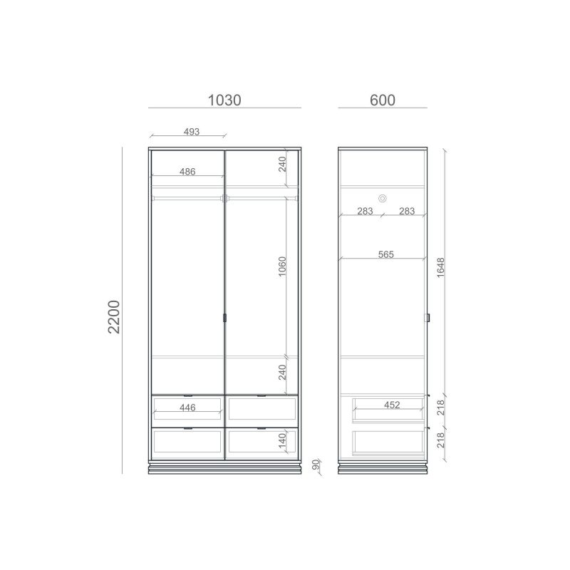 Шкаф The IDEA INSPIRE TIMELESS BD-3041952