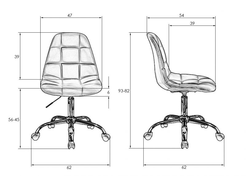 Офисное кресло Dobrin 9800-LM MONTY, цвет серый
