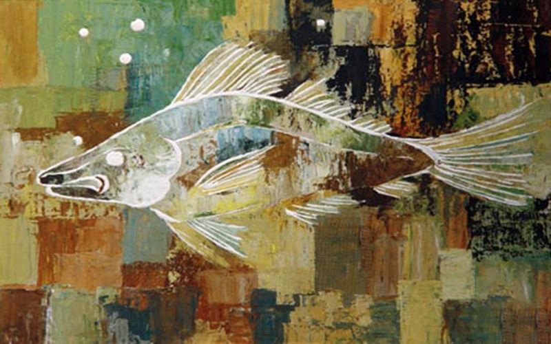 Триптих "Поэма о рыбе. Лист 3 Исчезновение" Елена Березина