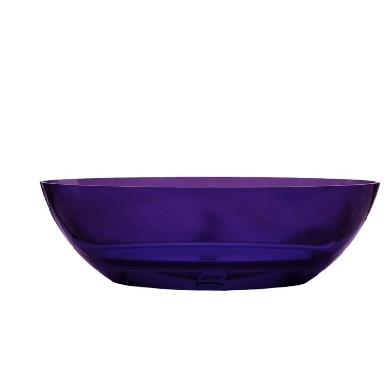 Прозрачная ванна Abber Kristall AT9702Amethyst 180х85 см, фиолетовая фото 7