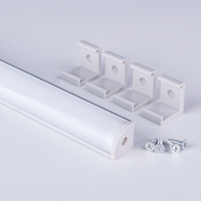 Угловой алюминиевый профиль для светодиодной ленты Elektrostandart LL-2-ALP008