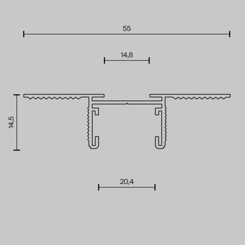 Шинопровод встраиваемый Maytoni Busbar trunkings Basity TRX172-123B фото 7