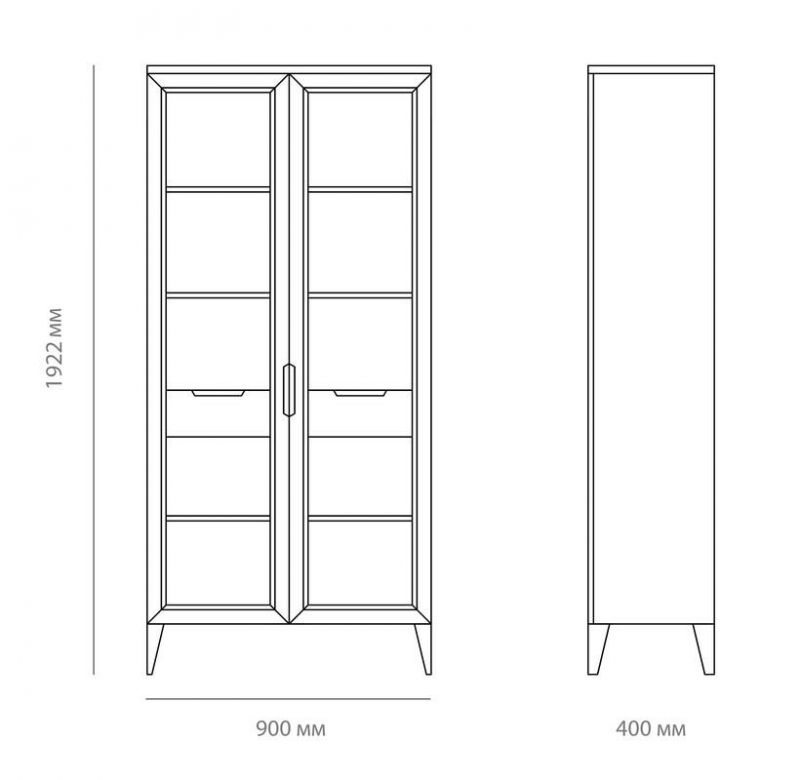 Витрина Мебельная мастерская Строгановых LINE BD-3057234