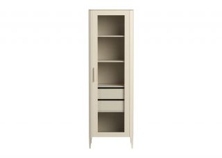 Витрина Ellipsefurniture Type oak стеклянная высота 200 см R (молочный) TYR10206030101