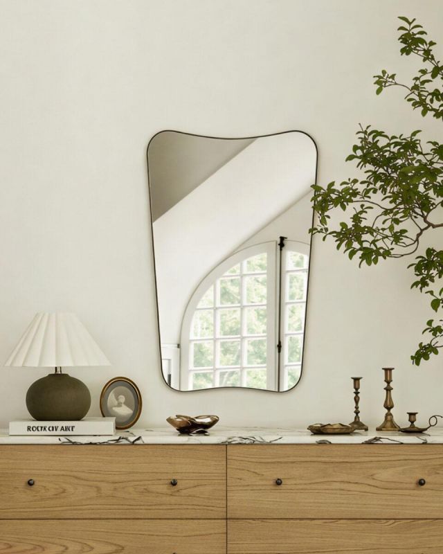 Черное зеркало в раме в LH Mirror Home раме “Кейн” BD-3117707 фото 5