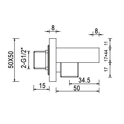 Шланговое подключение RGW SP-182 21140682-01 с держателем