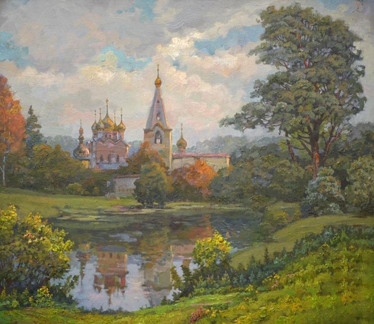 Картина с церковью