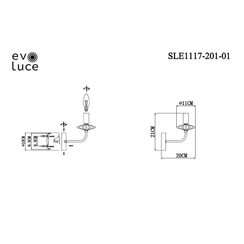 Бра Evoluce ATTIC SLE1117-201-01