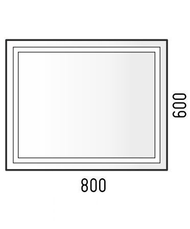 Зеркало Corozo Барго SD-00001117 80х60 см с подсветкой