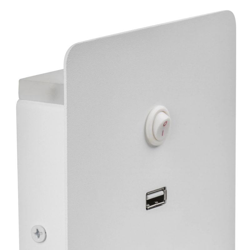 Настенный светильник с беспроводной зарядкой и USB Lightstar Muro 808516 фото 2