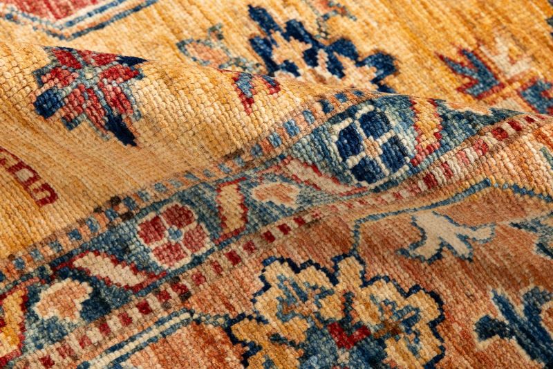 Пакистанский ковер из шерсти Carpet «KAZAK ROYAL» 226916-GLD-GLD 150 x 207 см