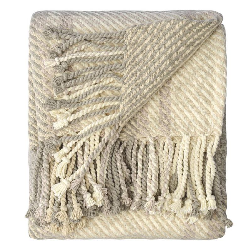 Покрывало из хлопка warm traditions бежево-серого цвета из коллекции essential, 180х250 см Tkano BD-3042962 фото 8