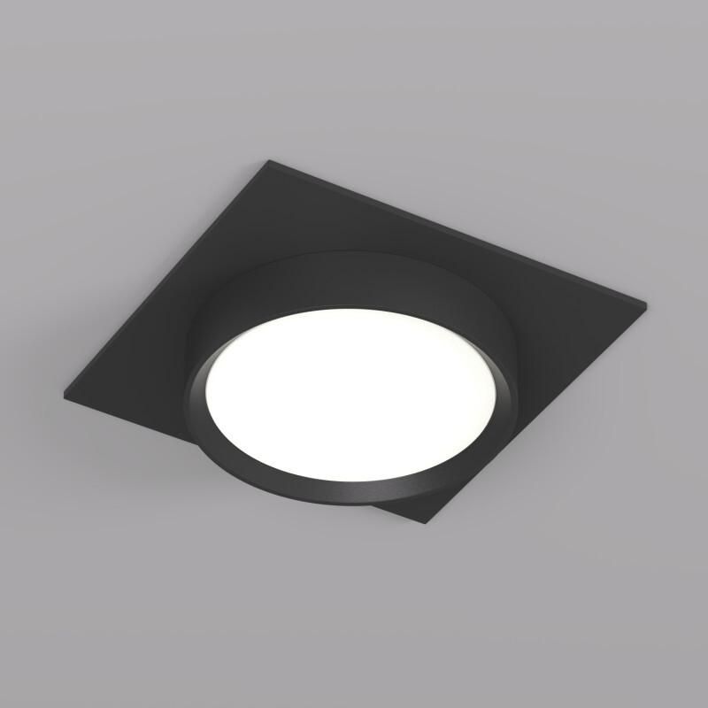Встраиваемый светильник Denkirs FLAT IP20 до 15 Вт, GX53, LED, черный, алюминий DK2091-BK фото 2