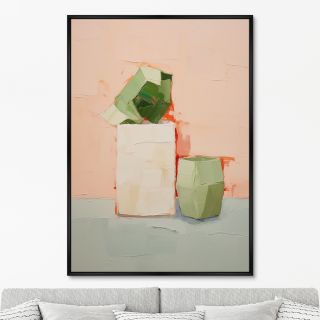 Репродукция картины ArtNoMore на холсте Cubic flowers, No 1, 2024г.