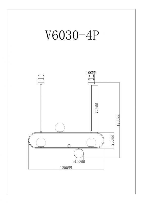 Светильник Moderli V6030-4P