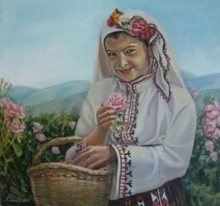 Картина "Болгарская роза" Кашина Евгения