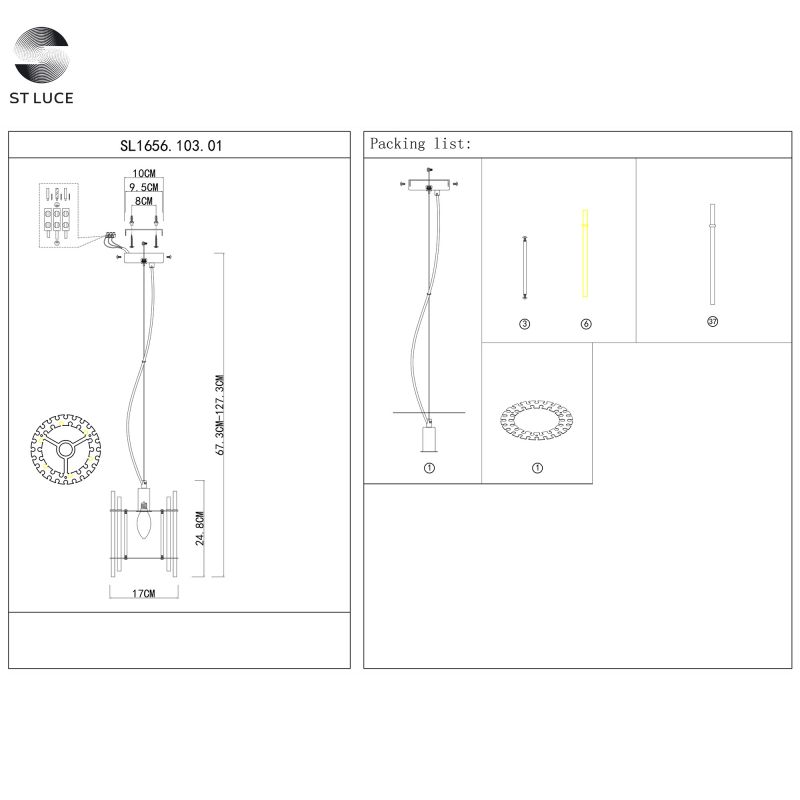 Люстра подвесная ST Luce EPICA SL1656.103.01