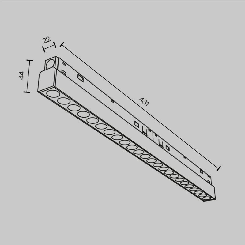 Трековый светильник Maytoni TR031-4-24WTW-DD-B