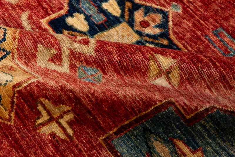 Пакистанский ковер из шерсти Carpet «KAZAK ROYAL» 227574-RED-BGE 405 x 502 см