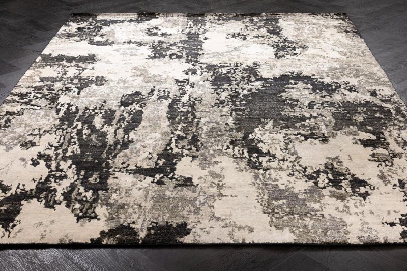 Индийский ковер из арт-шёлка Carpet «STORM» FR1218-BLACK 170 x 239 см фото 2