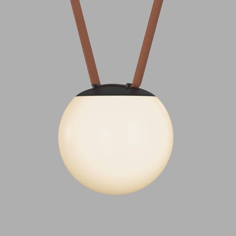 Cветильник  Denkirs Orb для трека-ремня Belty D150*H147мм, 48V DC, 10W, RA90, 120°, 3000K, IP20, белый, акрил DK5551-BK фото 1