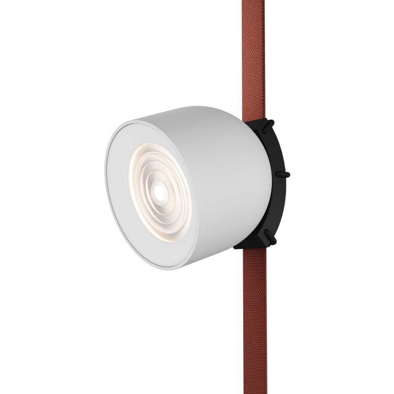 Поворотный светильник Denkirs Spot для трека-ремня Belty D100*H107мм, 48V DC, 12W, RA90, 38°, 3000K, IP20, белый с черным, алюминий DK5541-WH+BK фото 5