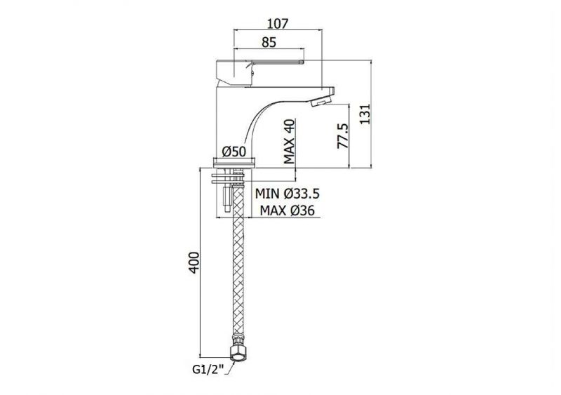 Смеситель для раковины Paffoni Red RED071CR