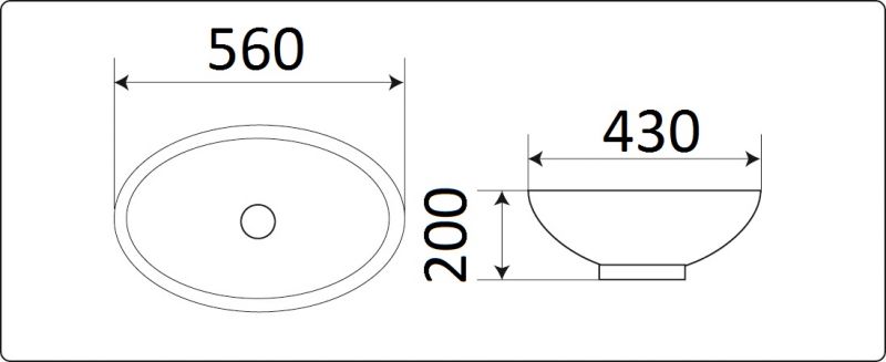 Раковина CeramaLux N 561