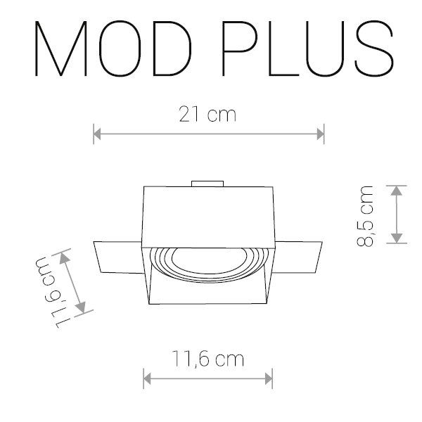 Встраиваемый светильник MOD PLUS 9404