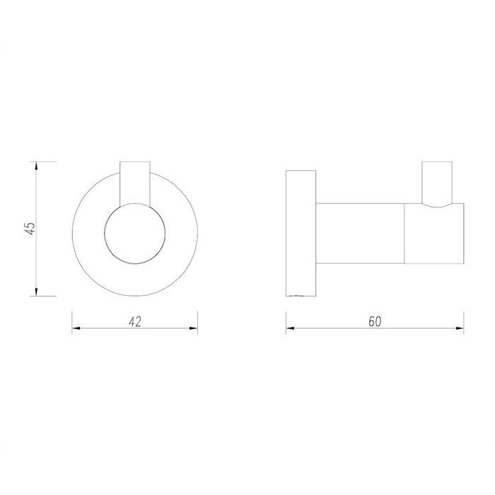 Крючок OMNIRES MODERN PROJECT MP60110GLB (брашированное золото)