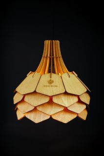 Подвесной деревянный светильник Woodshire Далиа 1235vi