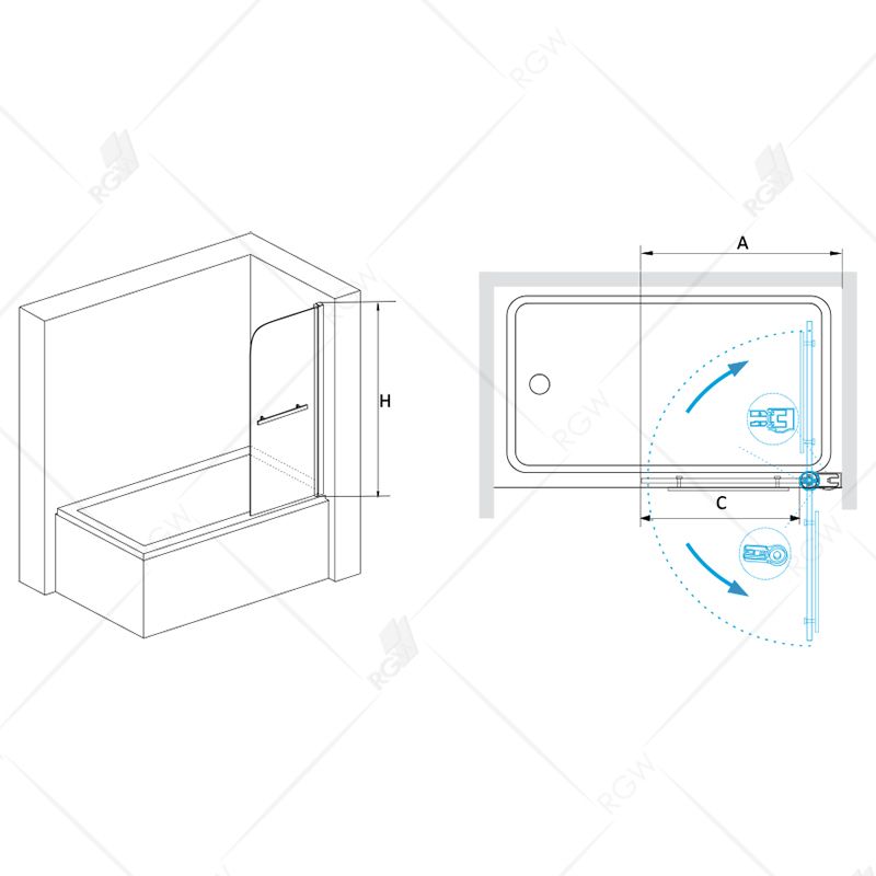 Ограждение на ванну RGW Screens SC-06 03110608-11