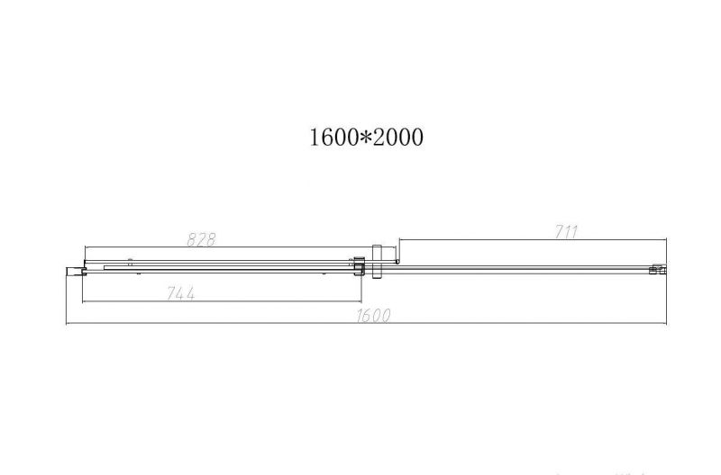 Душевая дверь Vincea Dice VDS-4D160CL 1600, профиль хром, стекло прозрачное фото 4