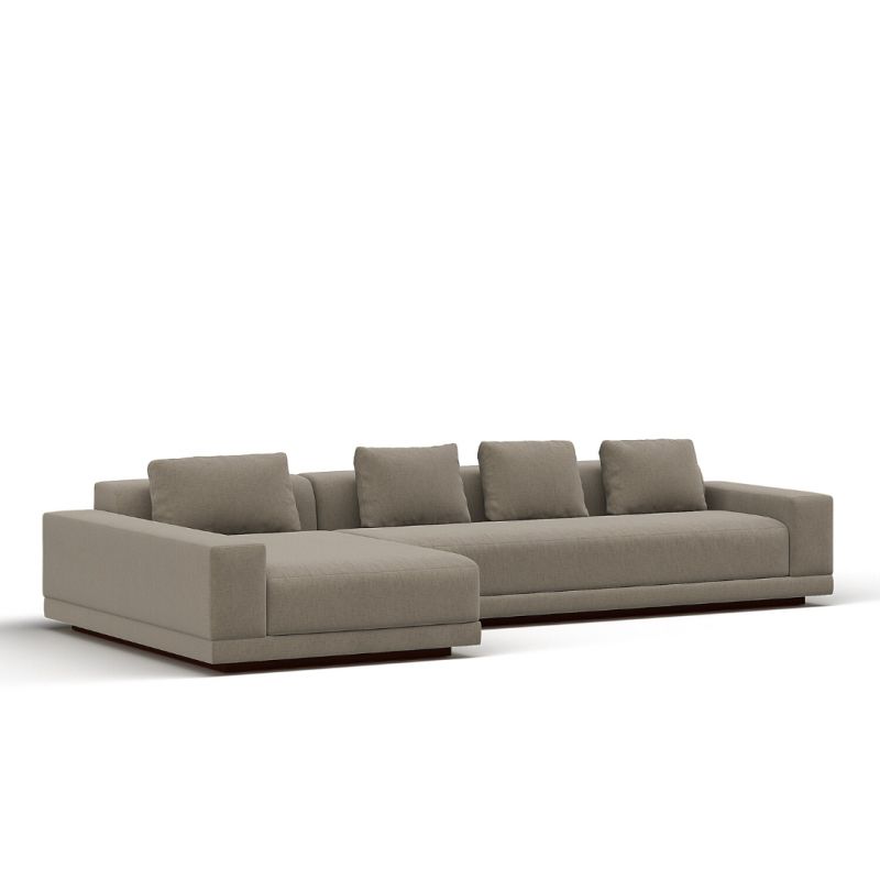 Модульный диван Highland Furniture MAROON SLIM SECTIONAL 367см бежевого цвета