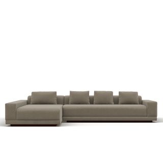 Модульный диван Highland Furniture MAROON SLIM SECTIONAL 367см бежевого цвета