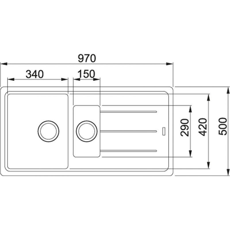 Мойка Franke Basis 114.0259.964 белый Fragranite