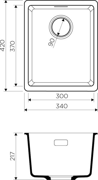 Кухонная мойка Omoikiri Kata 34-U-BE 4993380 ваниль фото 2