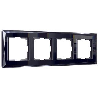 Рамка на 4 поста (черный) Werkel W0041208