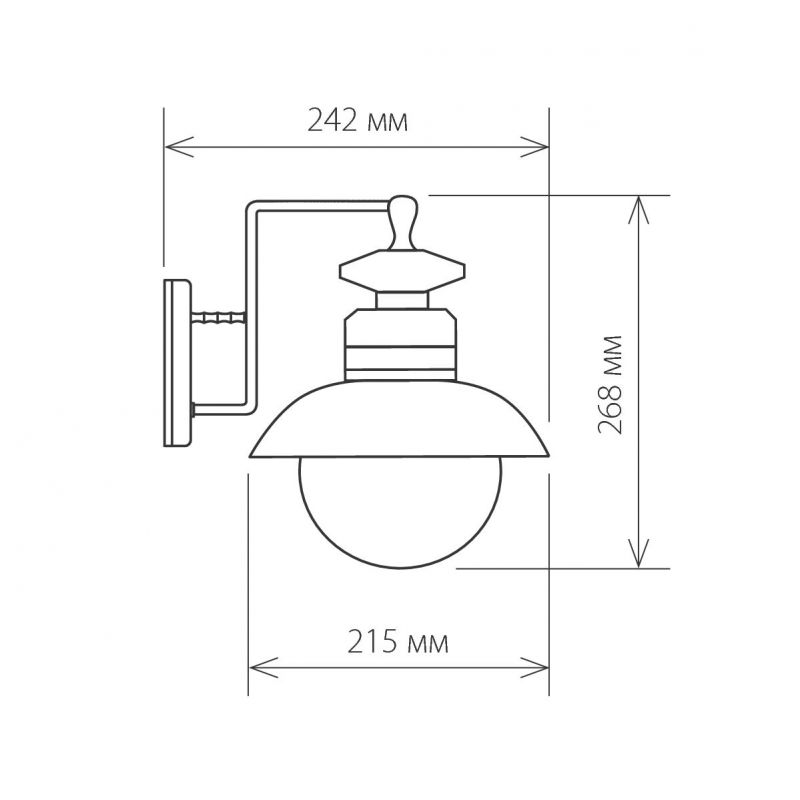 Светильник садово-парковый Elektrostandard Talli D брауни GL 3002D