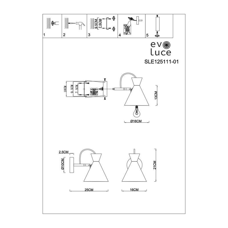 Бра Evoluce Modica SLE125111-01