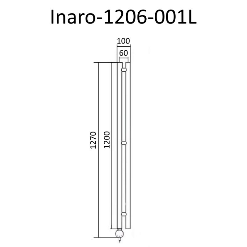 Электрический полотенцесушитель Маргроид Inaro Inaro-1206-001L 100х1200