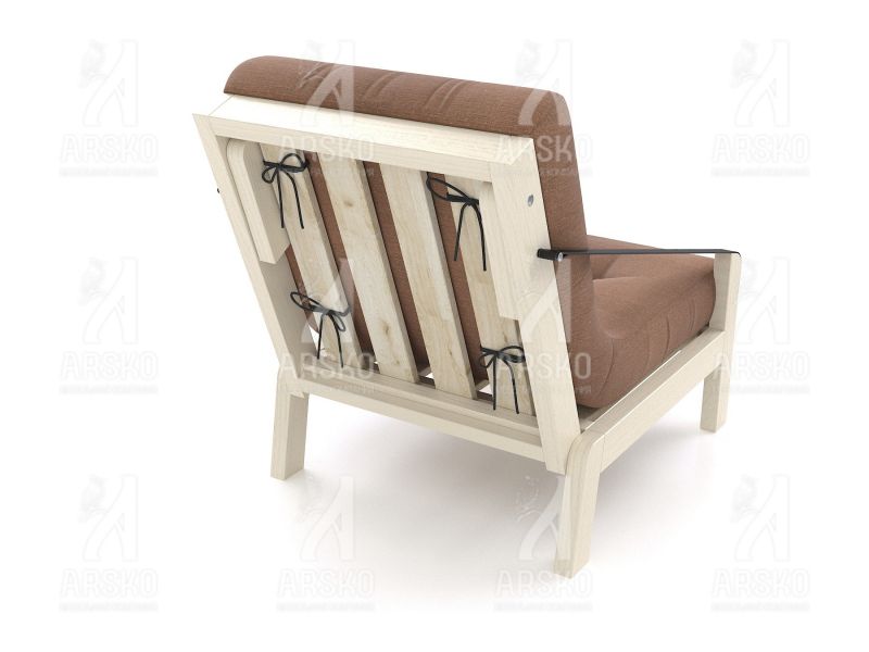 Кресло Локи беленый дуб коричневая рогожка BD-2161220