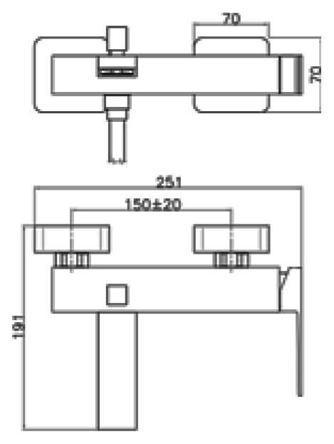 Смеситель для ванны Webert Pegaso PE850102794, золото